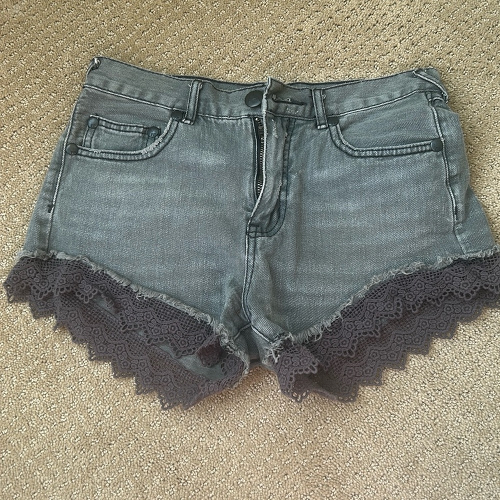 Free People grey shorts size 24